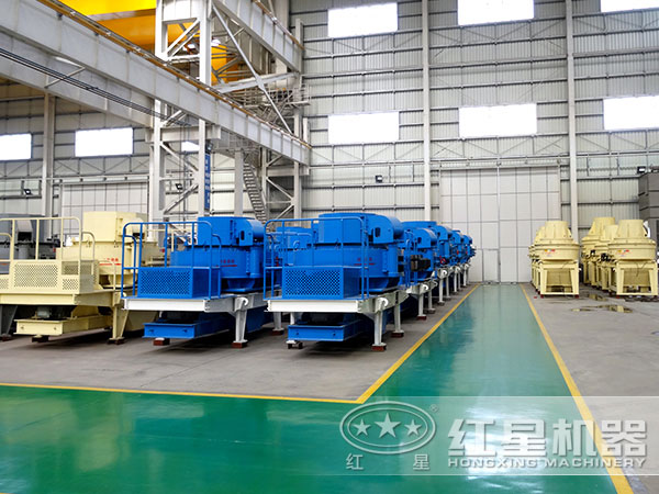 制砂機廠家車間一角