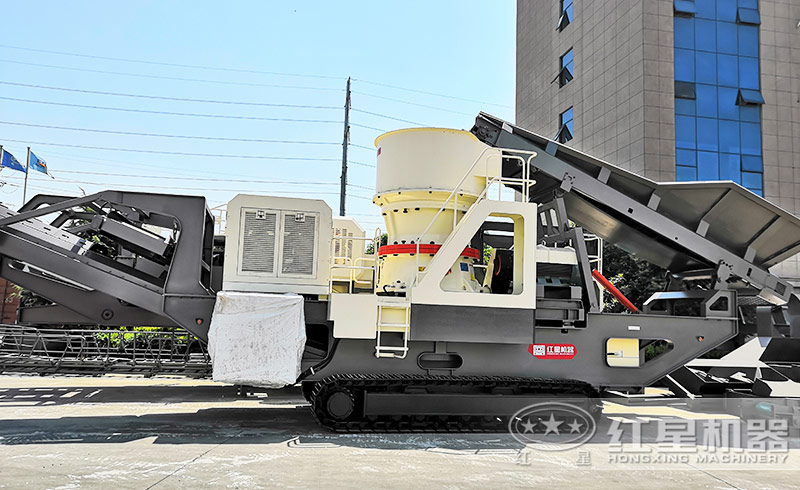 車載移動式石子破碎一體機 車載移動式石子破碎一體機