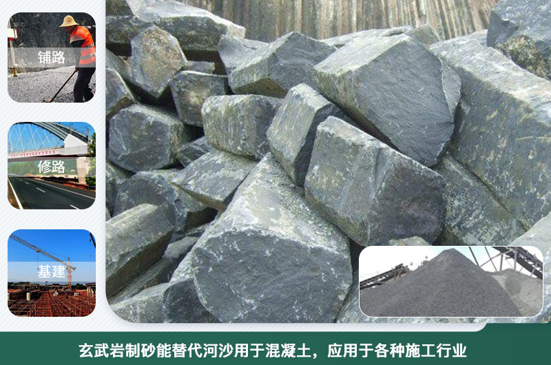 玄武巖制砂能替代河沙用于混凝土？制砂設備種類有幾種