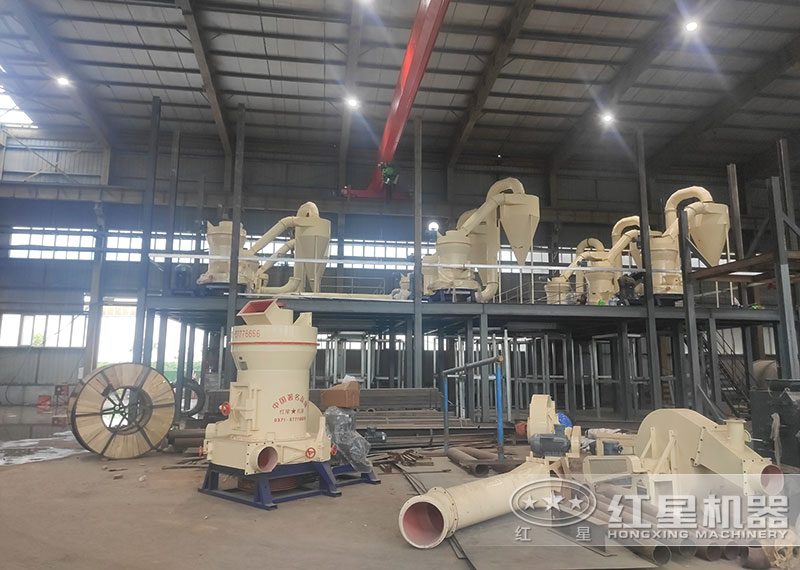 磨粉生產(chǎn)線中給料機(jī)、提升機(jī)現(xiàn)場(chǎng)安裝圖